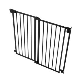 Baby Gate for Stairs, 28-43 in Adjustable Width, 36 in High Dog Gate, No Bottom Bar, One-Handed Operation