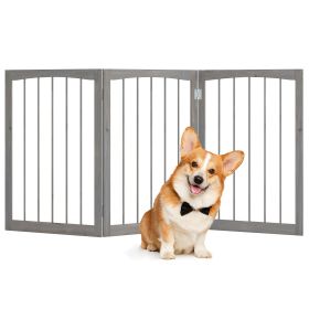 30 Inch Tall Wooden Pet Fence for Cats Small and Medium Dogs