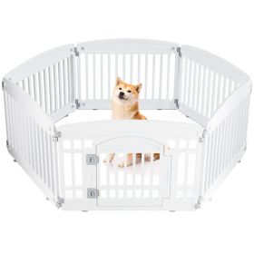Portable Dog Playpen - Safe Foldable Pet Fence for Indoor/Outdoor Use, Easy to Clean Adjustable, Ideal for Small to Medium Dogs