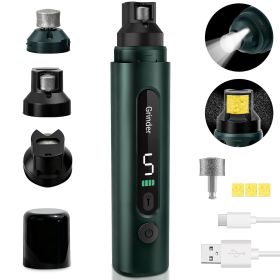 5-Speed Dog Nail Grinder, LED Display with Diamond Grinding Wheel for Large Dogs & Cats
