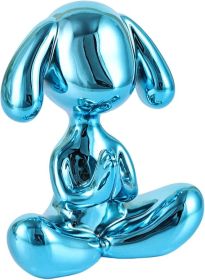 Balloon Dog Meditation Statue Namaste and Yoga Decor Desktop