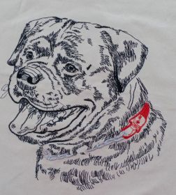 ROTTWEILER PORTRAIT DOG PILLOW