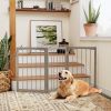 30 Inch Tall Wooden Pet Fence for Cats Small and Medium Dogs