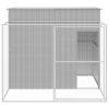 Dog House Light Grey Galvanized Steel Medium Durable Dog House