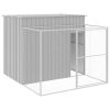 Dog House Light Grey Galvanized Steel Medium Durable Dog House