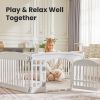 Portable Dog Playpen - Safe Foldable Pet Fence for Indoor/Outdoor Use, Easy to Clean Adjustable, Ideal for Small to Medium Dogs
