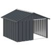Dog House Anthracite Galvanized Steel 45.9x40.6x32.1 in Durable