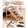 Wood Pet Stairs, 5-Step Dog Stairs for High Beds, Sofa & Cars, 150lbs Load Capacity, Non-Slip Surface