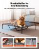 VEVOR Elevated Dog Bed for Large Dogs, Portable Raised Dog Cot with Steel Metal Frame and Breathable Teslin Mesh