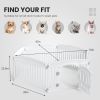 Portable Dog Playpen - Safe Foldable Pet Fence for Indoor/Outdoor Use, Easy to Clean Adjustable, Ideal for Small to Medium Dogs