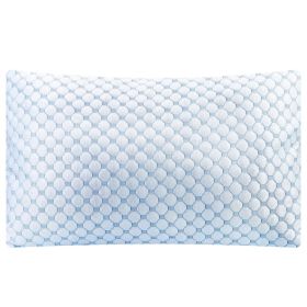 Cooling Memory Foam Pillow Ventilated Soft Bed Pillow With Cooling Gel Infused Memory Foam Heat Reducing Cooling Fiber Breathable Machine Washable (Option: Queen1Pc)