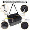 JESPET & GOOPAWS Dog Booster Seats for Cars, Portable Dog Car Seat Travel Carrier with Seat Belt for 24lbs Pets