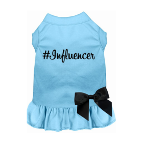 #Influencer Dress (Color: Baby Blue, size: X Small)