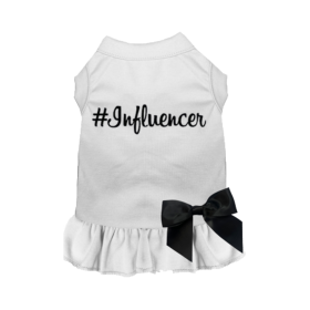 #Influencer Dress (Color: White, size: 3X Large)