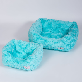 Cuddle Dog Bed (Color: Aquamarine, size: LG)