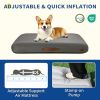 Outdoor Inflatable Dog Bed for Small Dogs, Winter Outdoor Travel Dogs Met with Removeable Cover