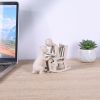 Man and Dog Figurine, Dog Memorial Gifts for Loss of Dog, Dog Sculpture Home Decor, Decorative Figurines for Shelves, Bookshelf, TV Stand